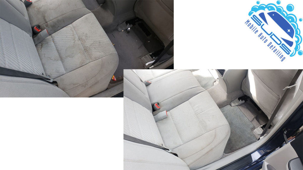 Interior detailing, shampooing, stain removal